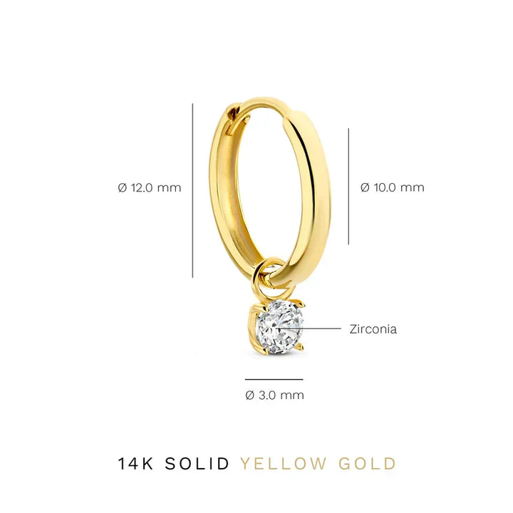 Persephone de Lune Steen Oorbellen Set | Goud