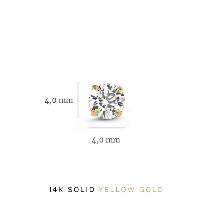 Rosa Brillane Steen Oorbellen Set | Goud