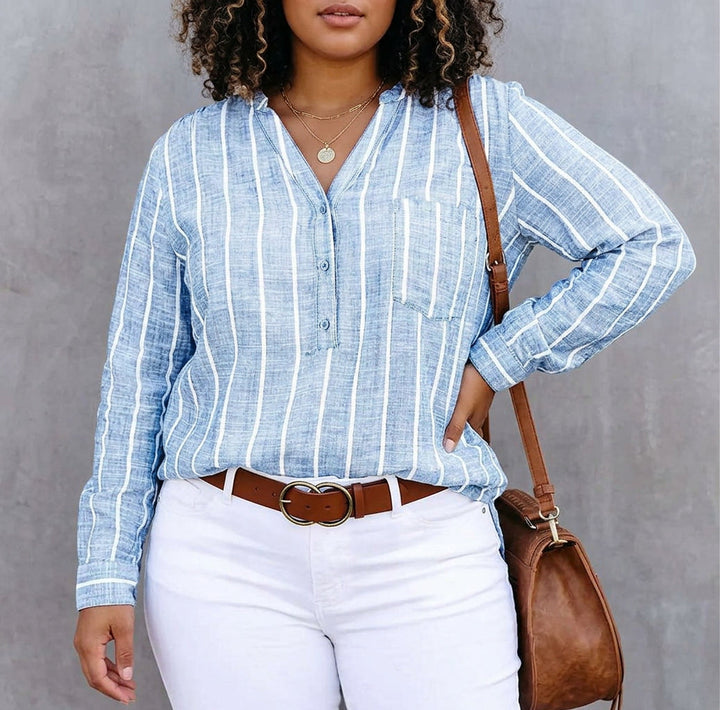 Mable | Gestreepte Casual Blouse