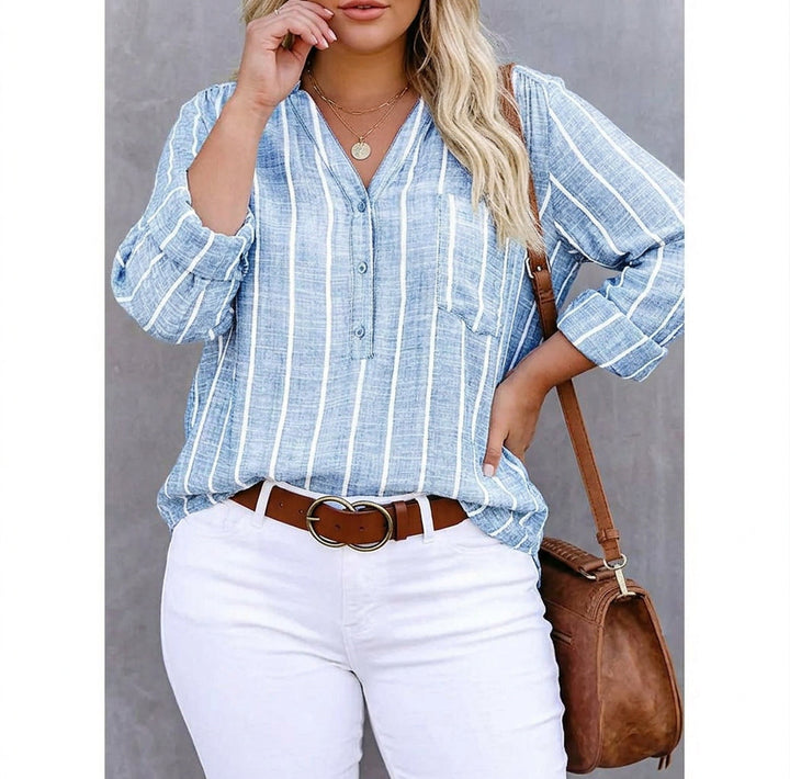 Mable | Gestreepte Casual Blouse