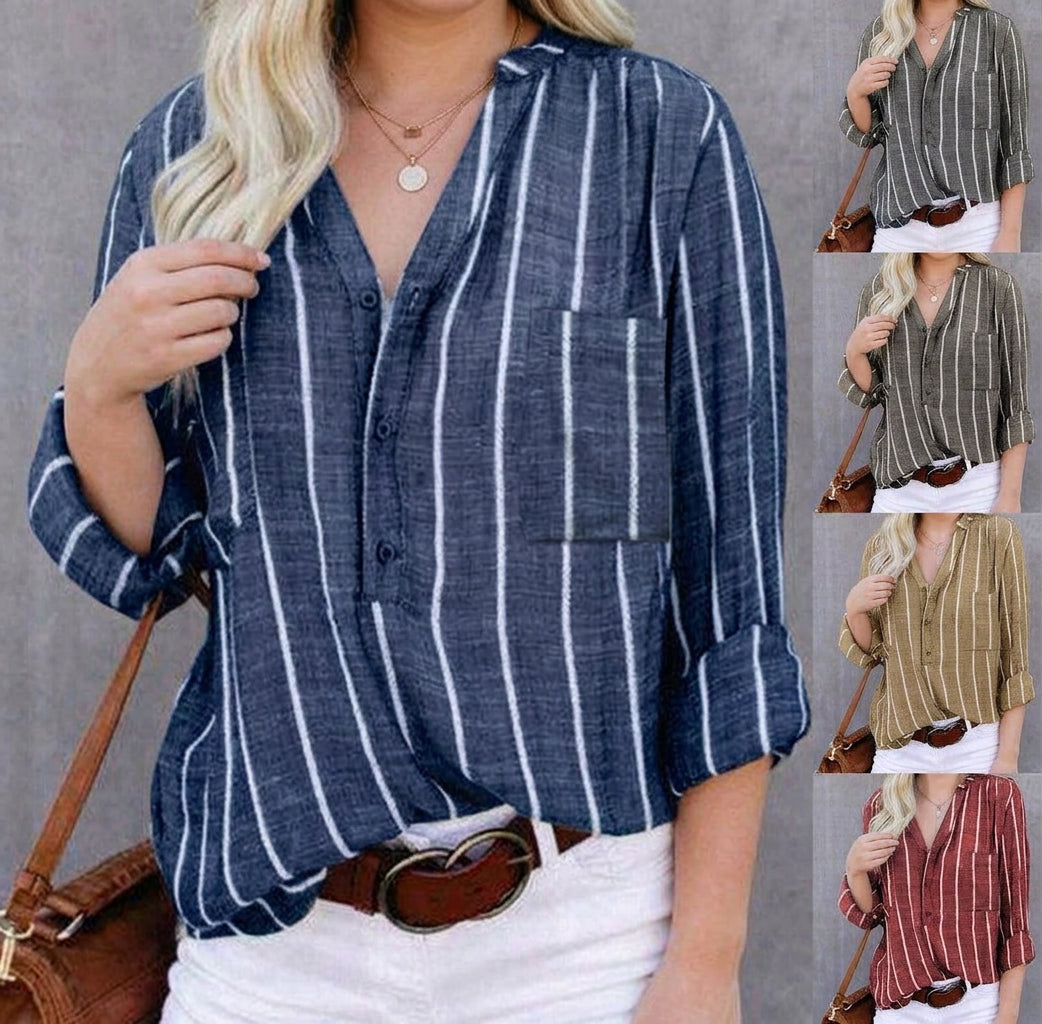 Mable | Gestreepte Casual Blouse