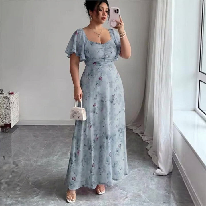 Naomi – Elegante Slimme Jurk met Ruffle Mouwen
