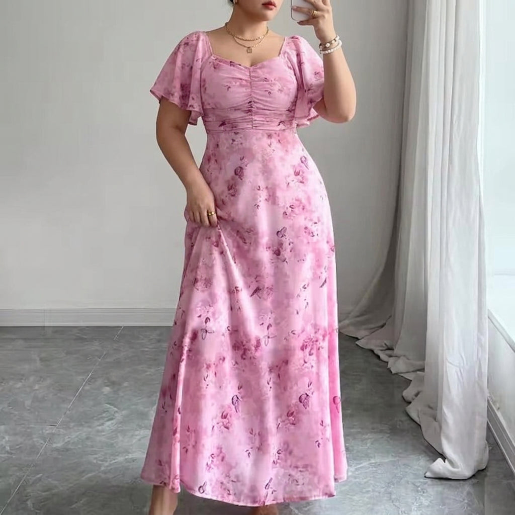 Naomi – Elegante Slimme Jurk met Ruffle Mouwen