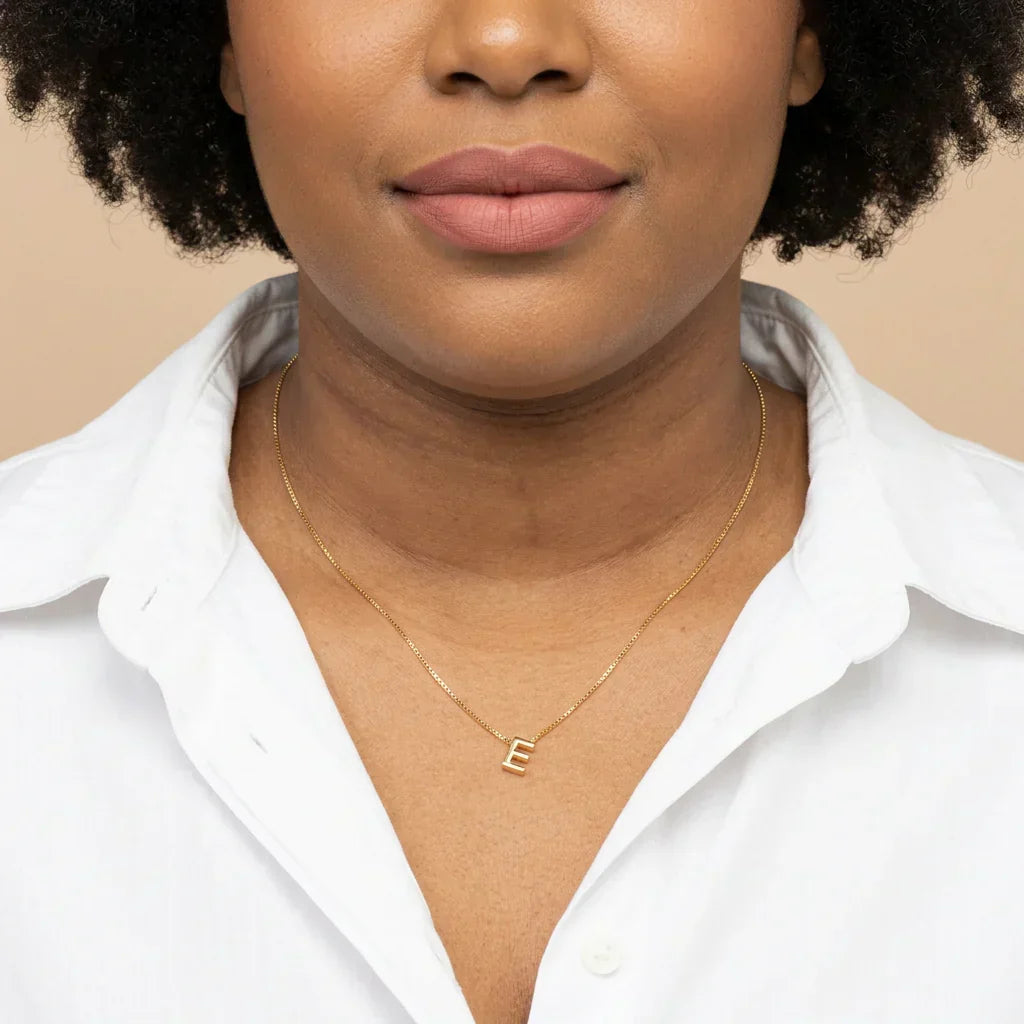 Alba letter initial ketting | Goud