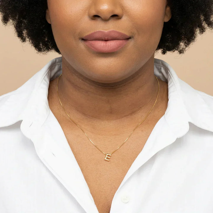 Alba letter initial ketting | Goud
