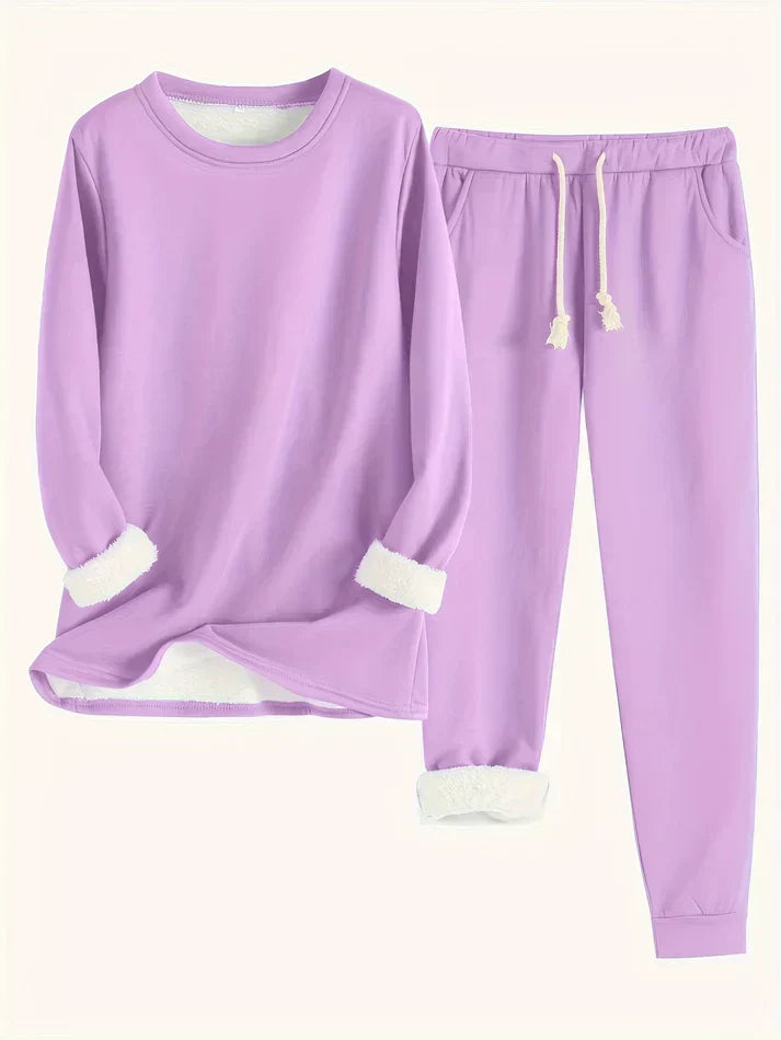 Hailey | Comfortabele Fleece-gevoerde Set
