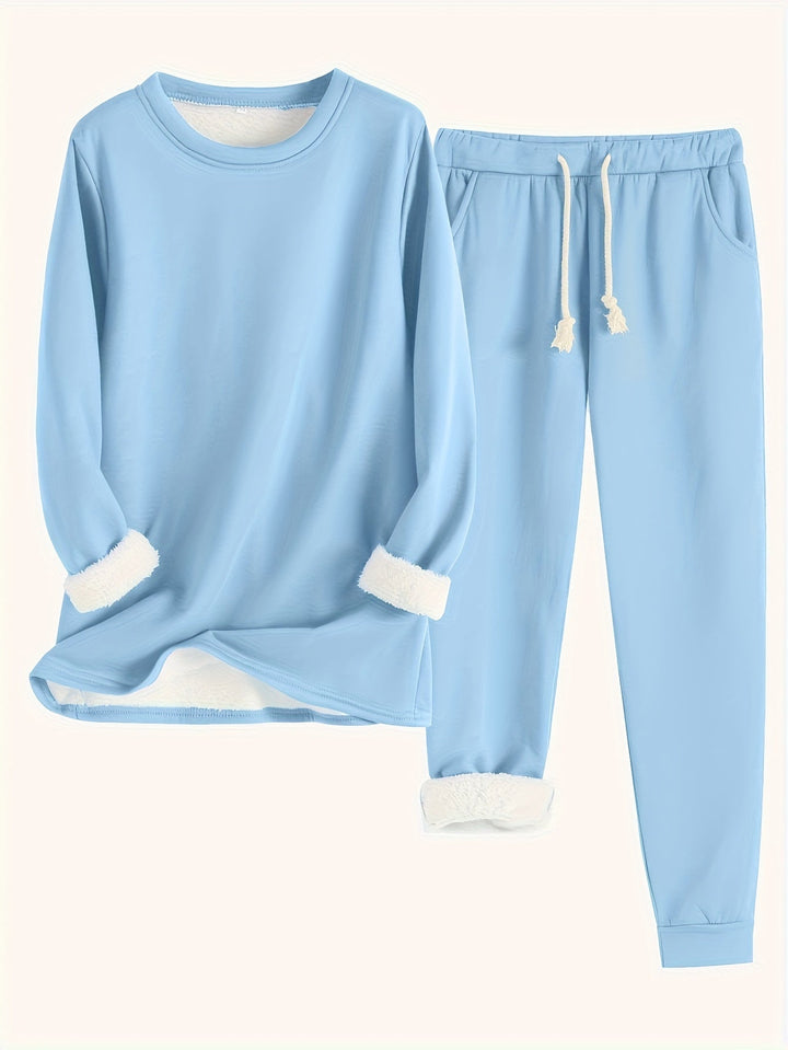 Hailey | Comfortabele Fleece-gevoerde Set
