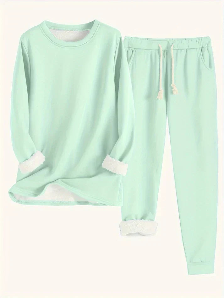 Hailey | Comfortabele Fleece-gevoerde Set