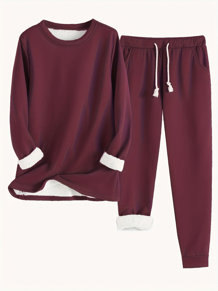 Hailey | Comfortabele Fleece-gevoerde Set