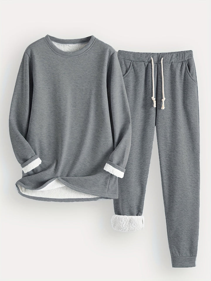 Hailey | Comfortabele Fleece-gevoerde Set