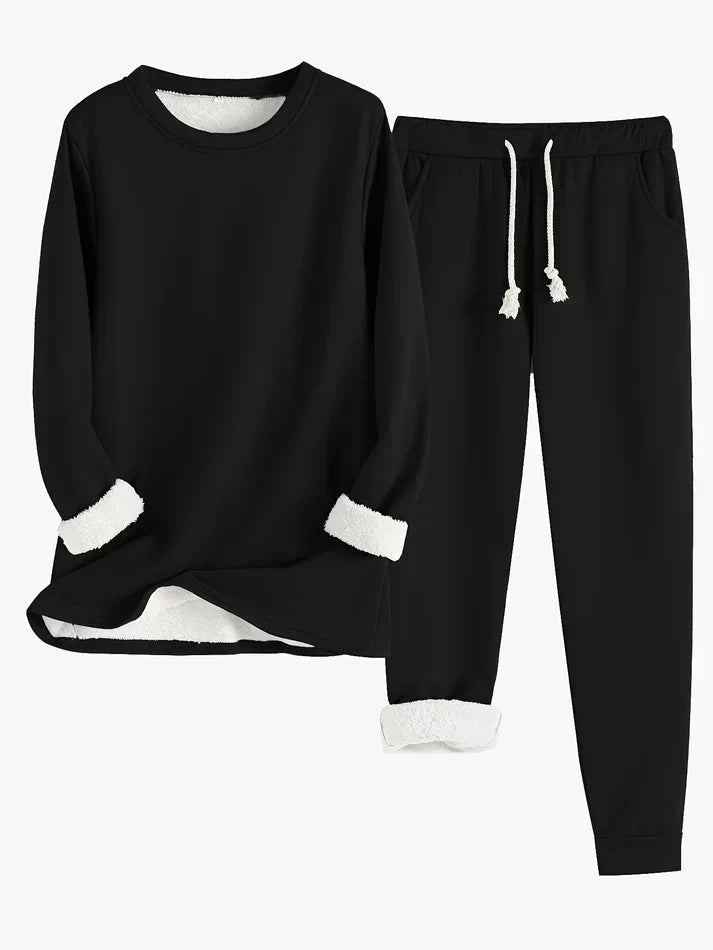 Hailey | Comfortabele Fleece-gevoerde Set
