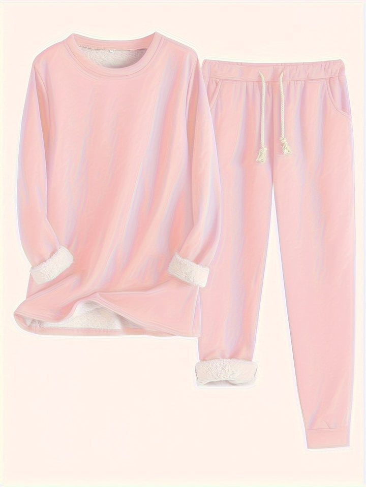 Hailey | Comfortabele Fleece-gevoerde Set