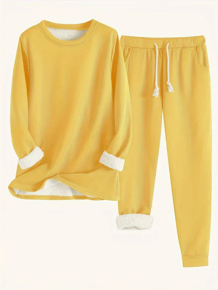 Hailey | Comfortabele Fleece-gevoerde Set