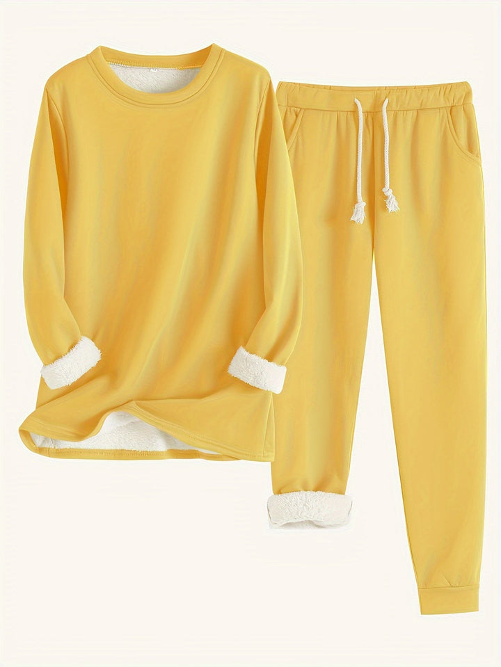 Hailey | Comfortabele Fleece-gevoerde Set