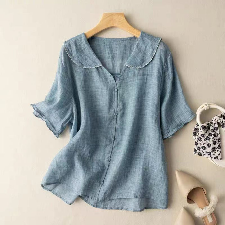 Calliope | Vintage Blouse met Knopdetails