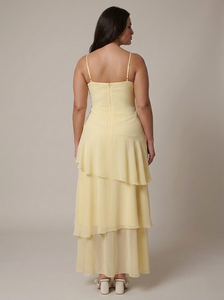 Greer Maxi Ruffle Jurk