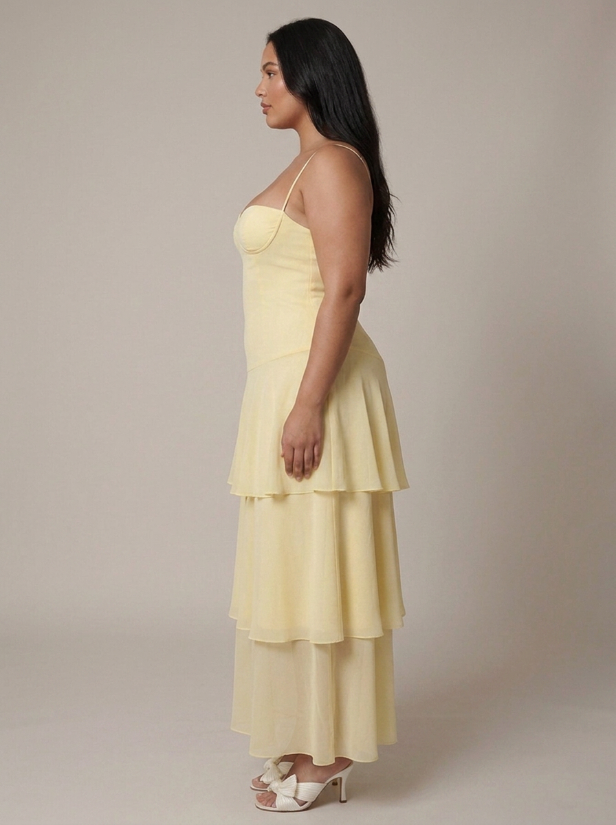 Greer Maxi Ruffle Jurk
