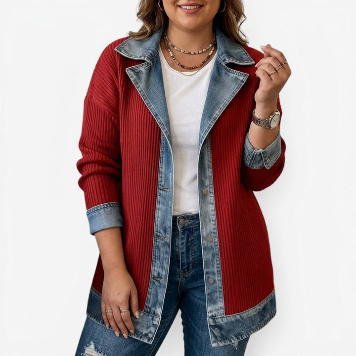 Yuki | Indigo Gebreide Jas