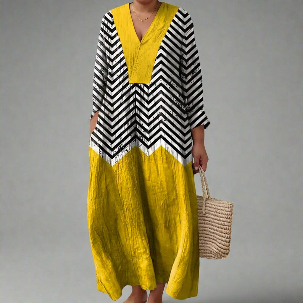 CERYS | ELEGANTE GEOMETRISCHE JURK
