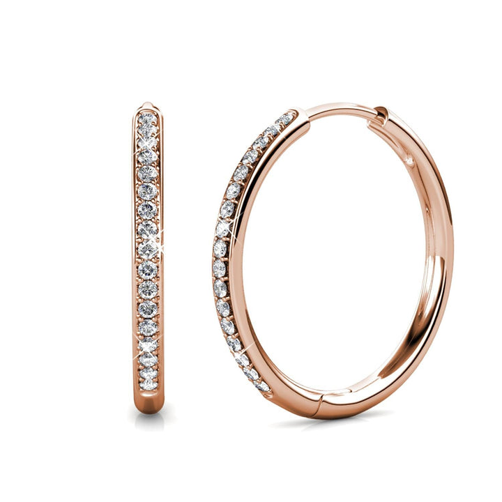 Lara Pave Oorbellen | Wit Goud