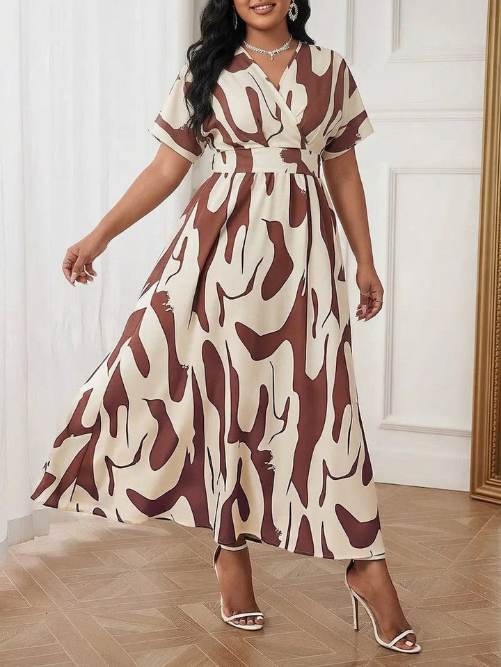 Nadia - Abstracte Elegant Jurk