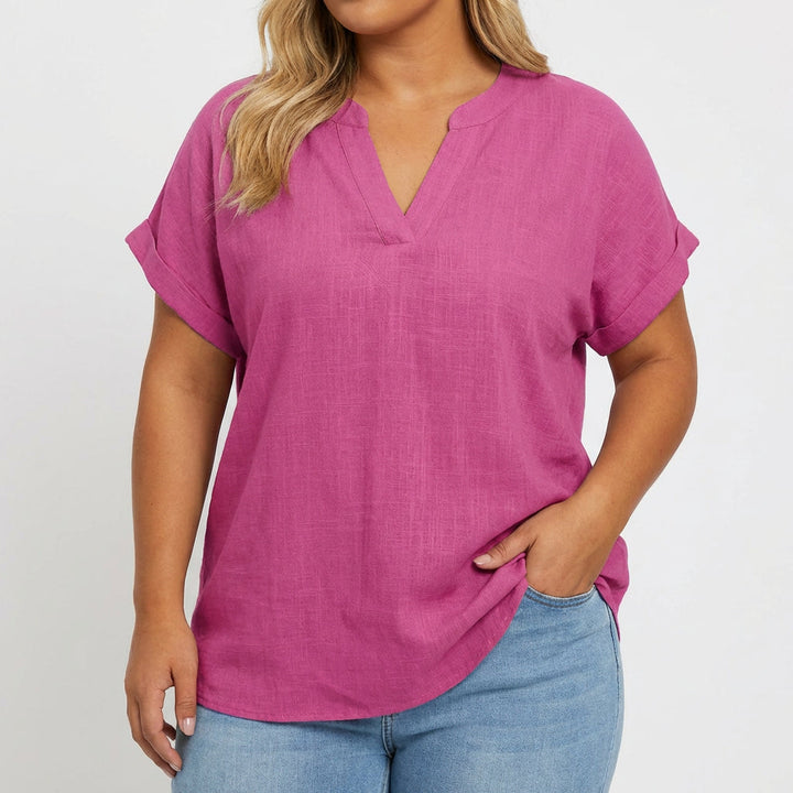 Vienne | Ontspannen V-hals Blouse