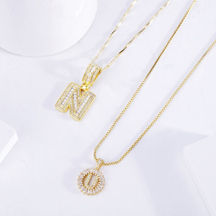 Amaya initialen ketting set | Goud