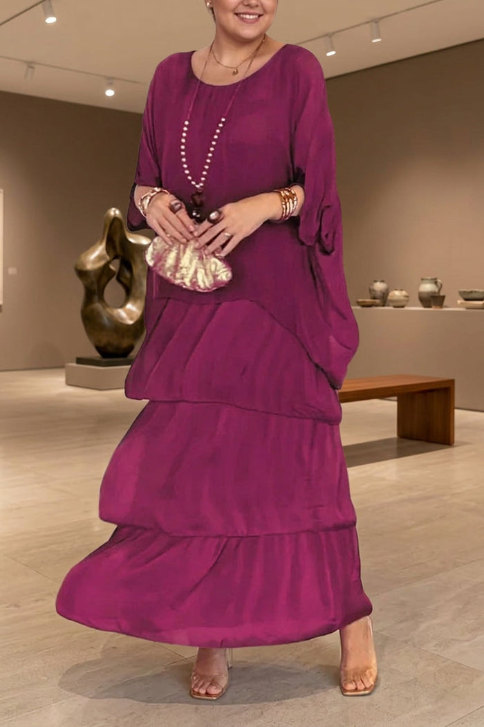 Irina Laagjes Jurk - Scharlaken