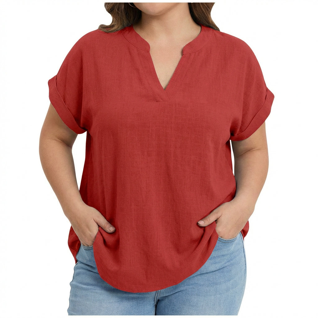 Vienne | Ontspannen V-hals Blouse