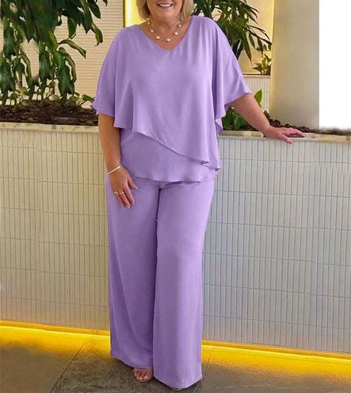 Vita | Co-ord Set Twee-delige met Brede Pantalon