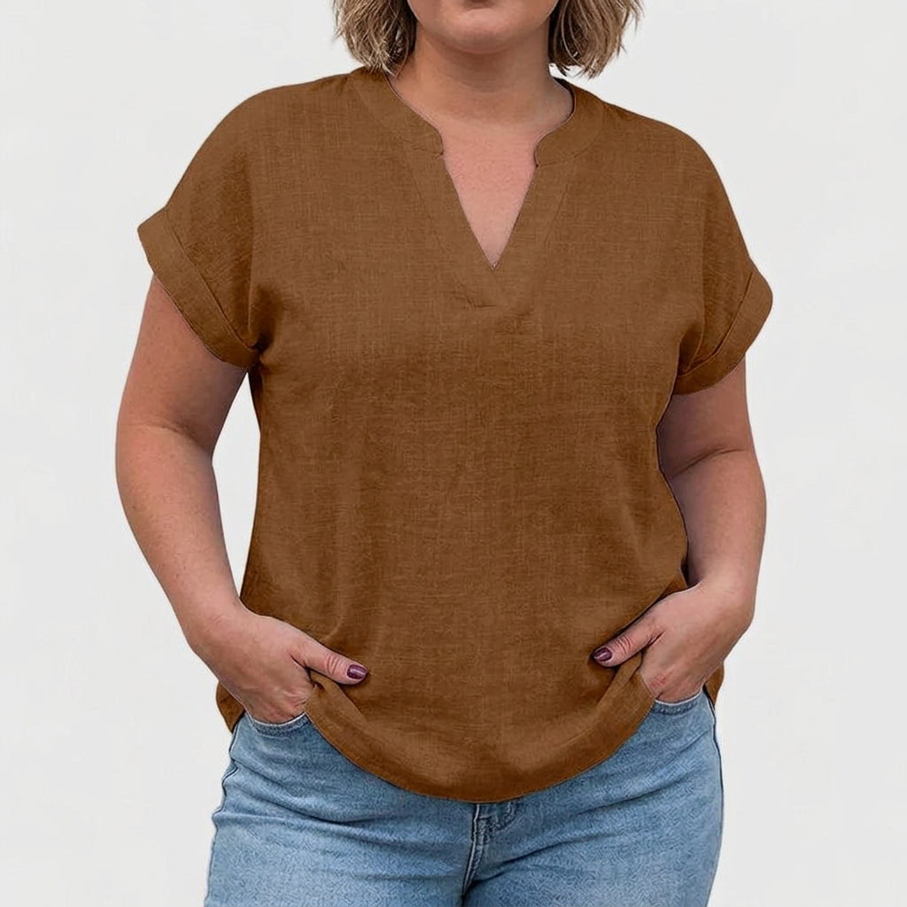 Ysolde | Comfortabele V-hals Blouse