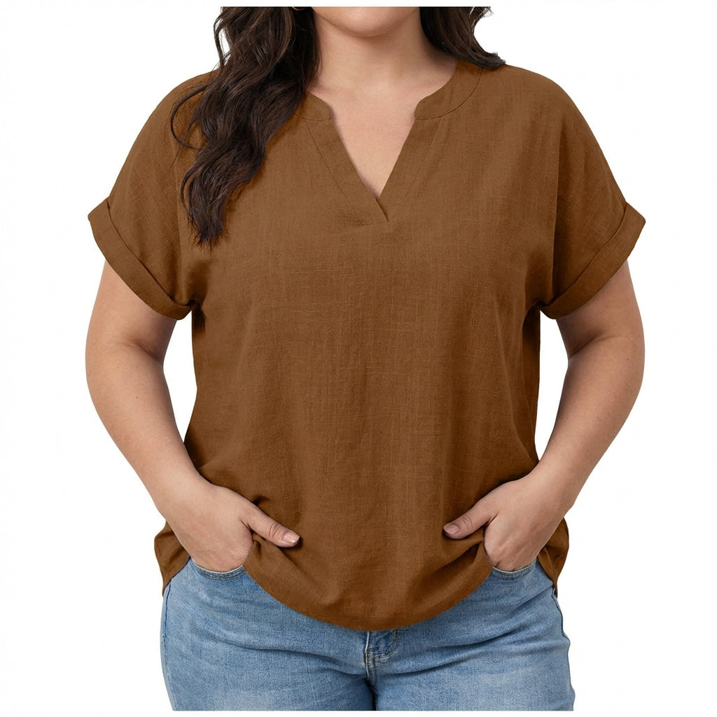Vienne | Ontspannen V-hals Blouse