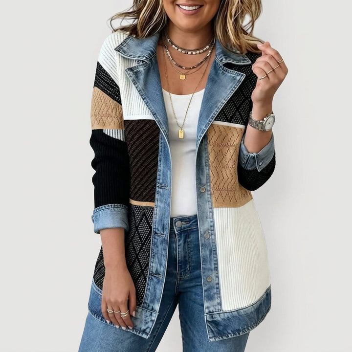 Yuki | Indigo Gebreide Jas