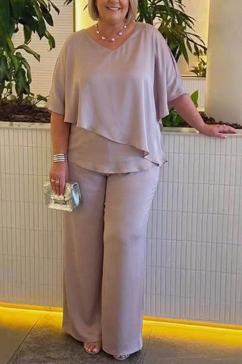 Vita | Co-ord Set Twee-delige met Brede Pantalon