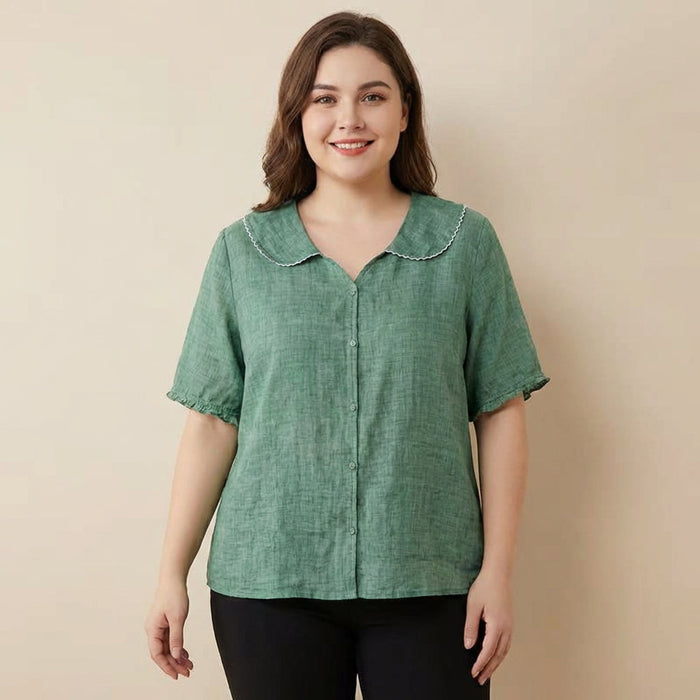 Calliope | Vintage Blouse met Knopdetails