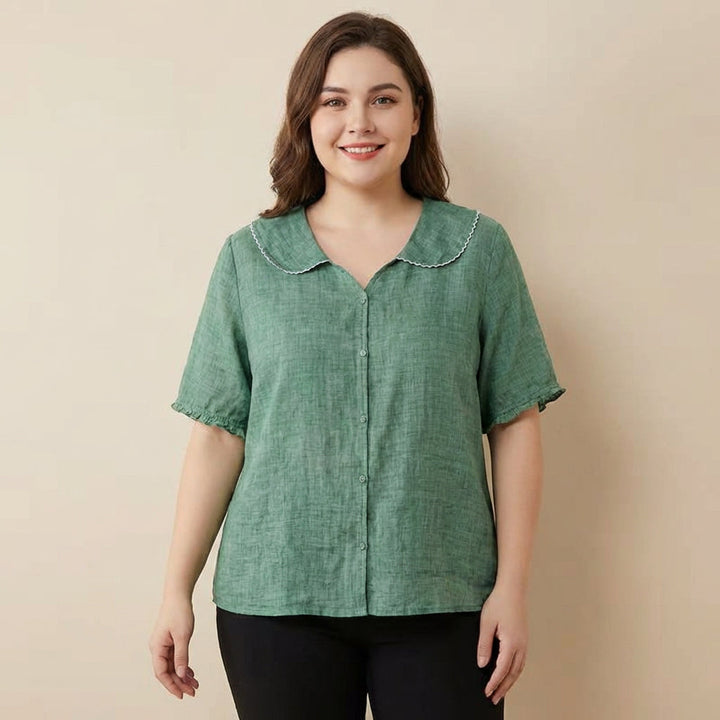 Calliope | Vintage Blouse met Knopdetails