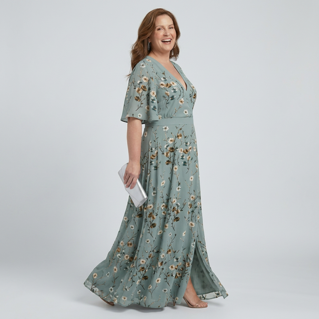Ottilie | Halter Bloom Flow Maxi Jurk