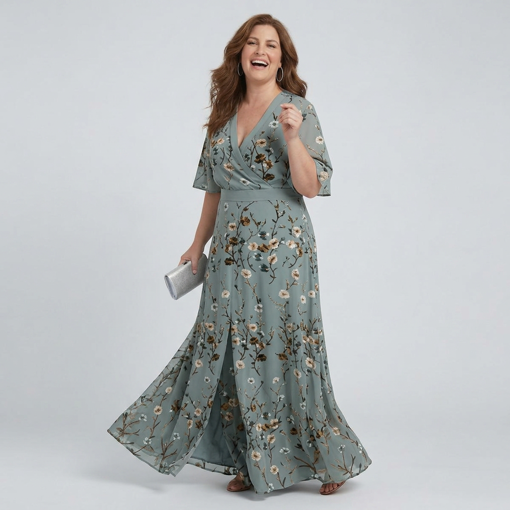 Ottilie | Halter Bloom Flow Maxi Jurk