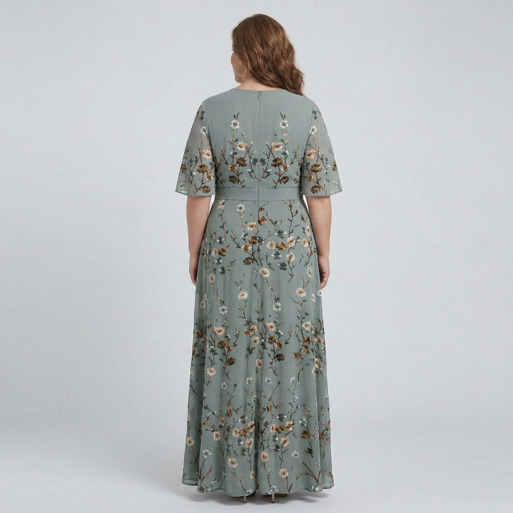 Ottilie | Halter Bloom Flow Maxi Jurk