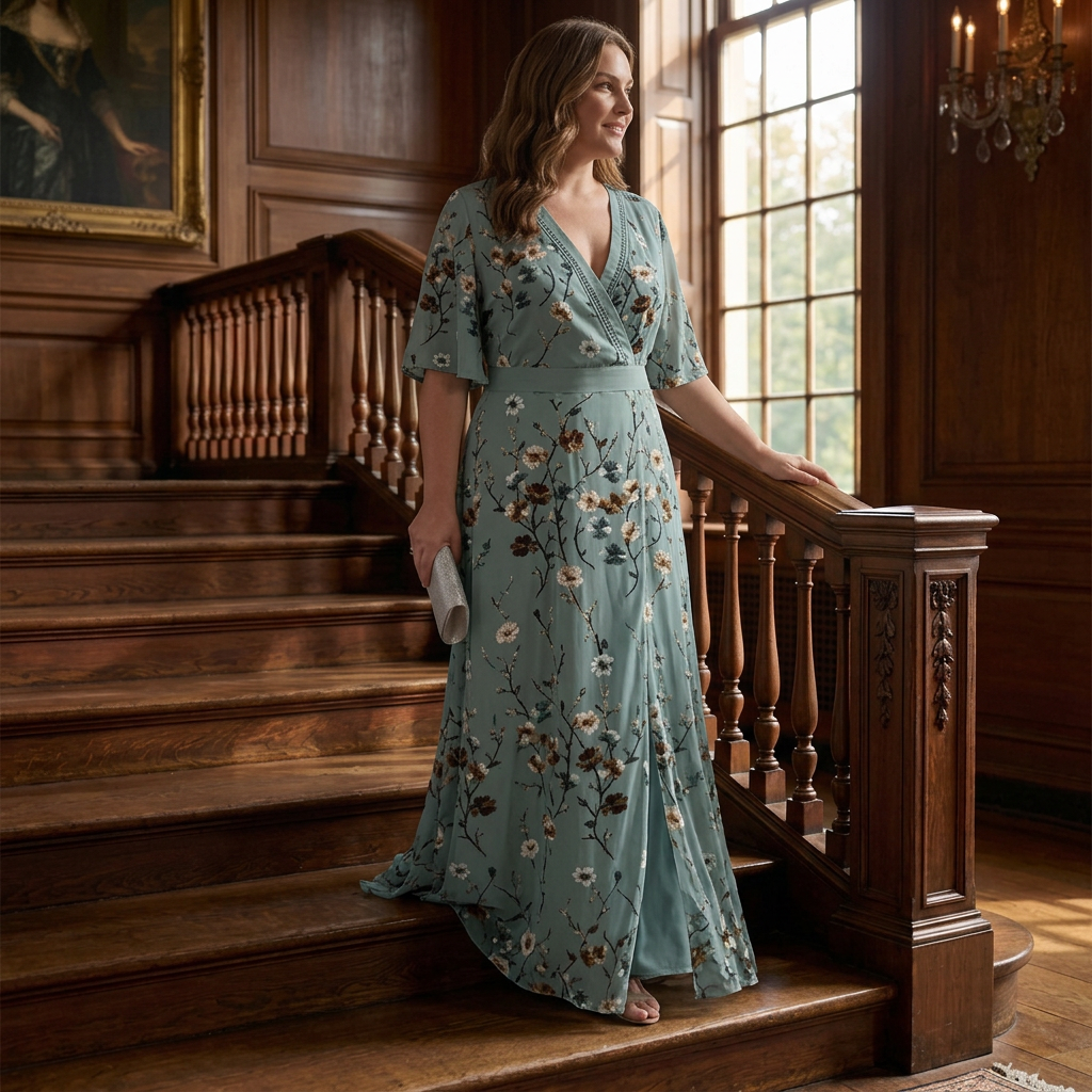 Ottilie | Halter Bloom Flow Maxi Jurk