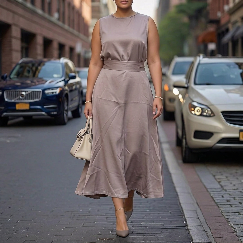 Ottilie | Urban Grace Midi Jurk