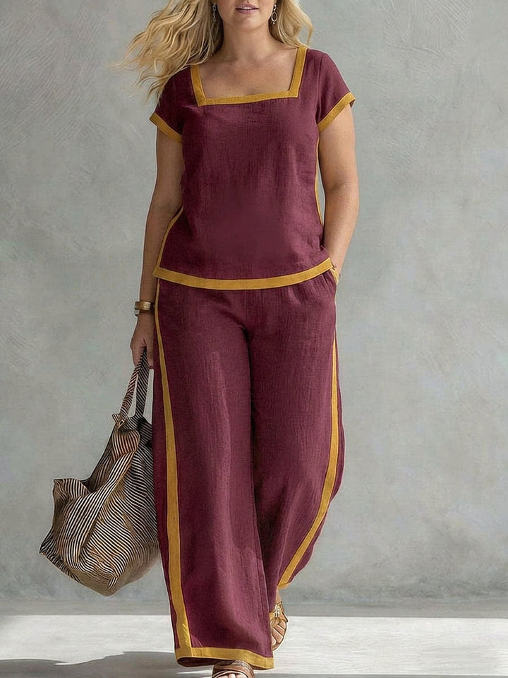 Tova - Linnen Co-ord Set Elegante Twee-Piece