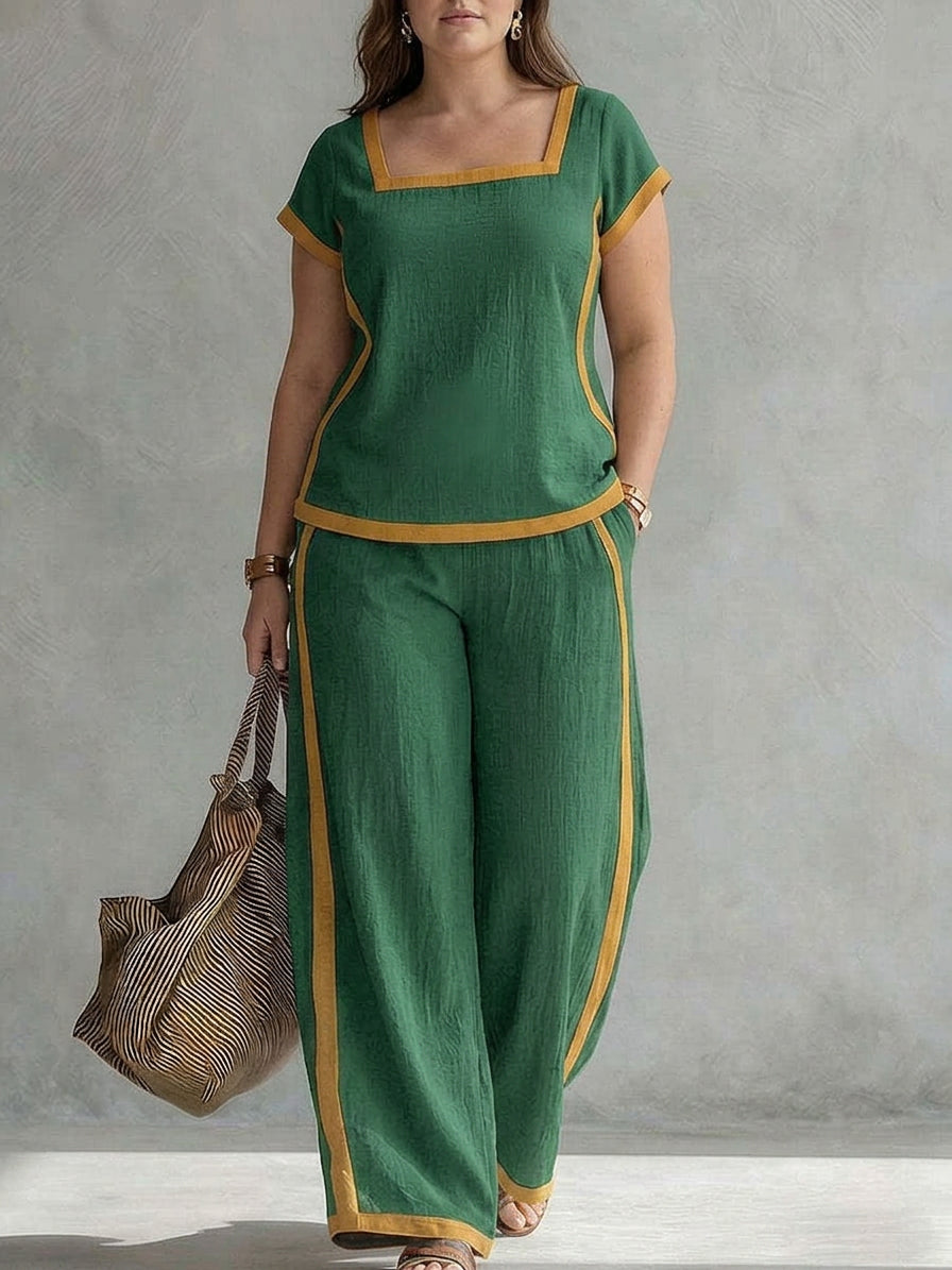 Tova - Linnen Co-ord Set Elegante Twee-Piece