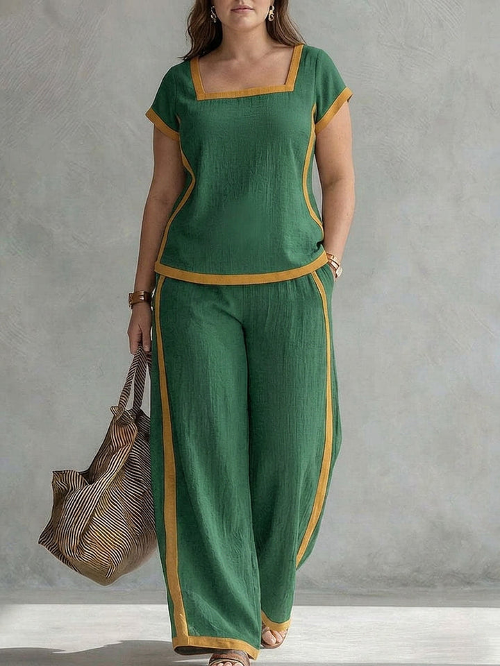 Tova - Linnen Co-ord Set Elegante Twee-Piece