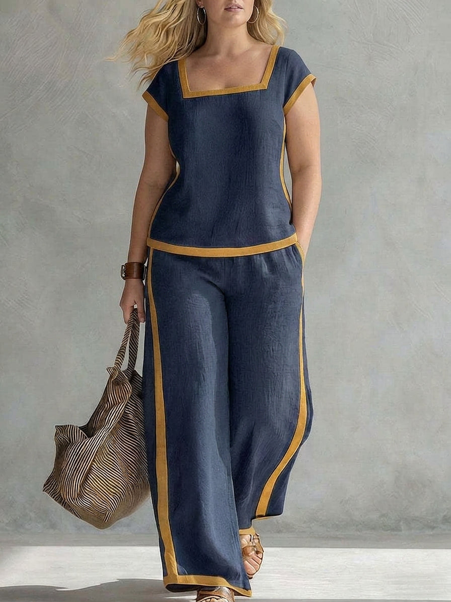 Tova - Linnen Co-ord Set Elegante Twee-Piece