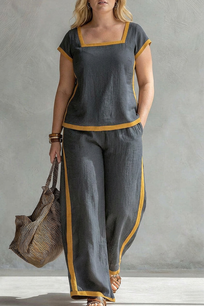 Tova - Linnen Co-ord Set Elegante Twee-Piece
