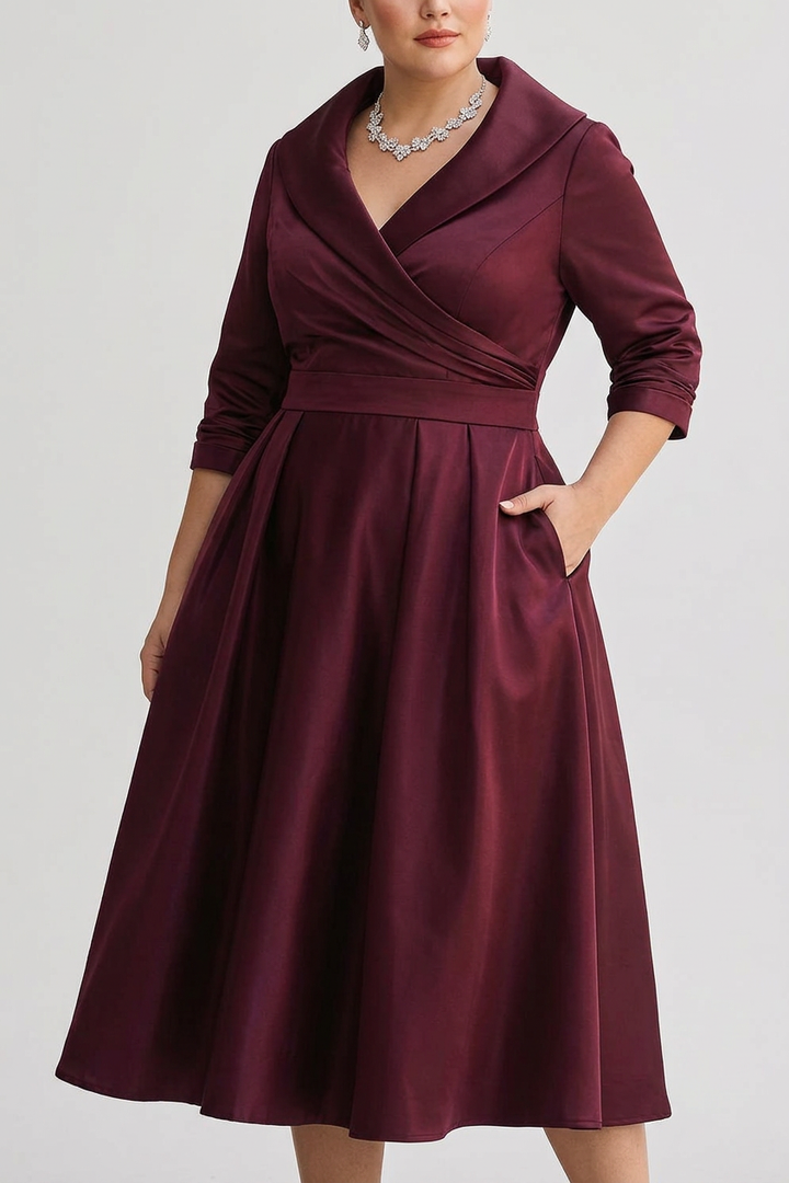 Romaine - Elegante midi-jurk