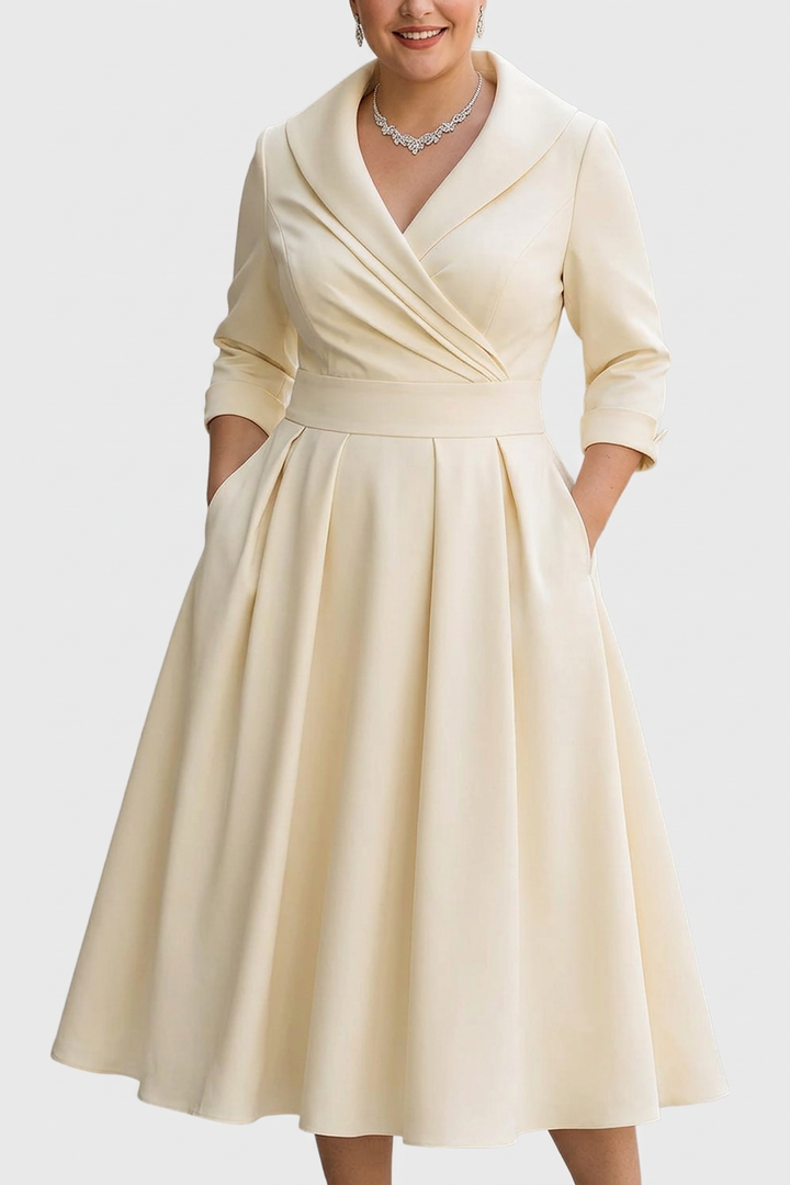 Romaine - Elegante midi-jurk