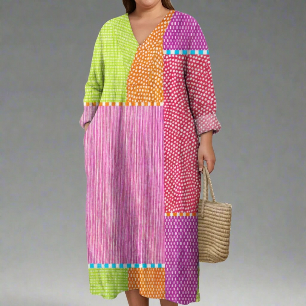 MAYBELLE | ELEGANTE GEOMETRISCHE JURK