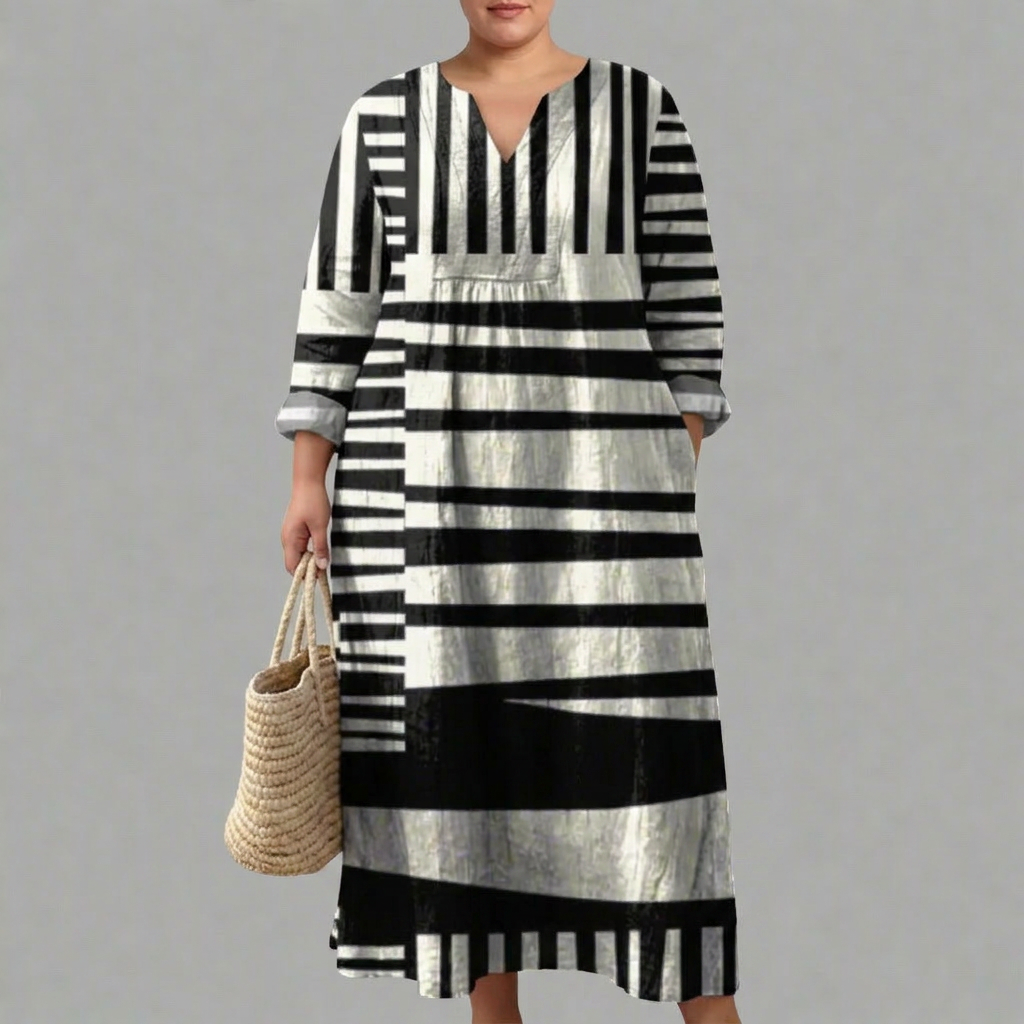 LUCIENNE | ELEGANTE GEOMETRISCHE JURK